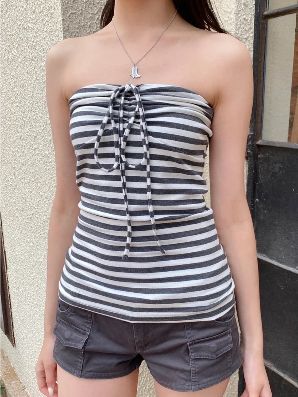 Brandy melville Amelia striped tube top